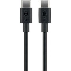 Kabel USB Goobay USB-C - USB-C 1 m Czarny (533568)