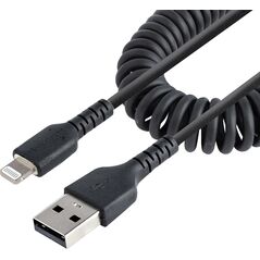 Kabel USB StarTech USB-A - Lightning 0.5 m Czarny (RUSB2ALT50CMBC)