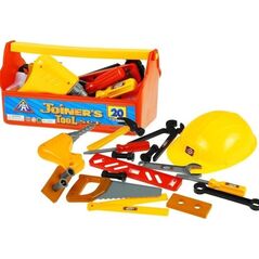 LeanToys Zestaw Narzędzi w Skrzynce Majsterkowicz Kask 20 elementów
