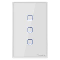 Sonoff T2US3C - 3-gang Wi-Fi Smart Wall Switch US - White