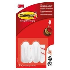 3M 3M Comannd Haki Wielokrotnego Użytku 2 haczyki + 4 małe paski 17082....