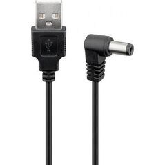 Kabel USB Goobay USB-A - DC 5.5 x 2.1 mm 1 m Czarny (RB55158)