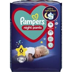 Pampers Pieluchomajtki Night Pants 6, 15+ kg, 19 szt.