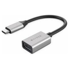 Adapter USB Hyper USB-C - USB Srebrny  (HD425D-GL)