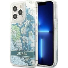 Guess Guess GUHCP13LLFLSN iPhone 13 Pro / 13 6,1" zielony/green hardcase Flower Liquid Glitter