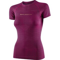 Brubeck Koszulka damska 3D PRO z krótkim rękawem SS13730 fioletowy XL