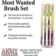 Army Painter Zestaw pędzli z naturalnego włosia Most Wanted Brush Set