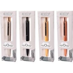 Cresco Długopis Reporter Premium w etui mix