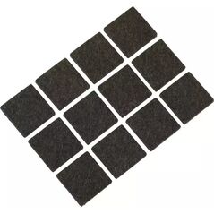 Dedra Podkładki filcowe samoprzylepne 12 szt. kwadrat 25 mm (M311.204)