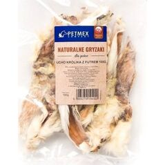 Petmex Gryzak dla psów PETMEX Ucho Królika z futrem 100g