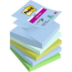 Post-It 3M Bloczek samoprzylepny POST-IT® Super sticky Z-Notes (R330-5SS-OAS), 76x76mm, 5x90 kart.