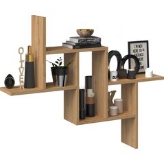 Topeshop REGAŁ WISZĄCY ŚCIENNY PÓŁKI FIESTA DĄB ARTISAN