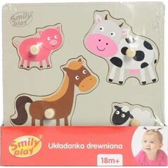 Drewniana Układanka Zwierzęta wiejskie