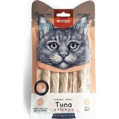 WANPY KOT 70g KREM Z TUŃCZYKIEM i   ŁOSOSIEM 5*14g
