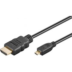 Kabel Goobay HDMI Micro - HDMI 0.5m czarny (RB53780)