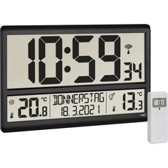 Radiobudzik TFA TFA 60.4521.01 XL Radio Clock with Indoor/Outdoor Temperature