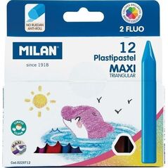 Milan Kredki świecowe maxi Plastipastel 12 kol MILAN
