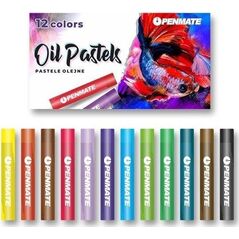 Penmate Pastele olejne 12 kolorów PENMATE