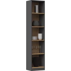 Topeshop REGAŁ R40 - ANTRACYT DĄB ARTISAN