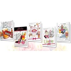 Top Graphic Karnet B6 z nalepkami 18stka (10szt) MIX