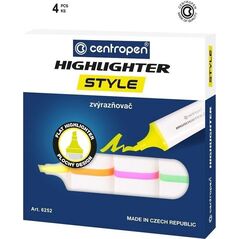 Centropen Zakreślacz fluo 4 kolory