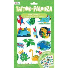 Kolorowe Baloniki Tatuaże zmywalne Tattoo Palooza - Dinozaury