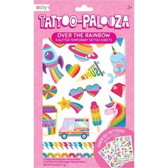 Kolorowe Baloniki Tatuaże zmywalne Tattoo Palooza - Tęczowe
