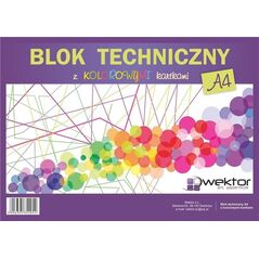 Wektor Blok rysunkowy A4/8K kolorowy (10szt)