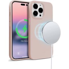 Crong Crong Color Cover Magnetic - Etui iPhone 14 Pro MagSafe (piaskowy róż)