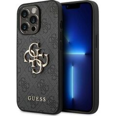 Guess Guess 4G Big Metal Logo - Etui iPhone 14 Pro (szary)