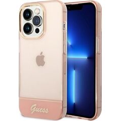 Guess Etui Guess GUHCP14XHGCOP Apple iPhone 14 Pro Max różowy/pink hardcase Translucent