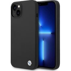 BMW Etui BMW BMHCP14MSILBK iPhone 14 Plus 6,7" czarny/black Silicone Metal Logo