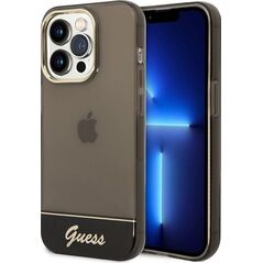 Guess Etui Guess GUHCP14LHGCOK Apple iPhone 14 Pro czarny/black hardcase Translucent