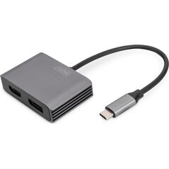 Adapter USB Digitus 0.2M USB-C - DP + HDMI ADAPTER 0.2M USB-C - DP + HDMI ADAPTER