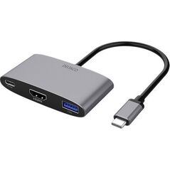 Adapter USB Deltaco Adapter DELTACO USB-C to HDMI and USB-A