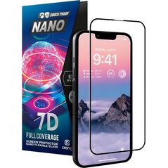 Crong Crong 7D Nano Flexible Glass - Niepękające szkło hybrydowe 9H na cały ekran iPhone 14 Pro