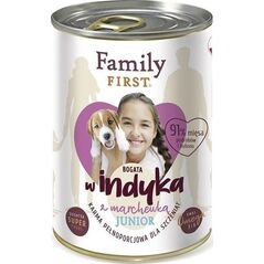 Family First FamilyFirst Bogata w indyka+marchewka junior 400g