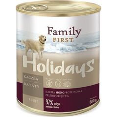 Family First FamilyFirst Kaczka+batat+monoproteina adult 800g