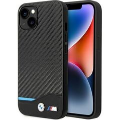 BMW Etui BMW do iPhone 14 Plus 6,7" czarny/black Leather Carbon