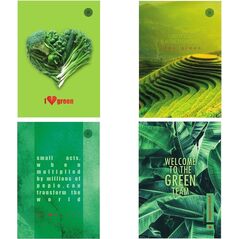 Ziemia Obiecana Brulion B5/96K kratkai Think Green (5szt)