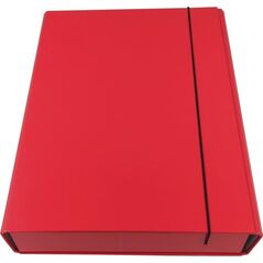 Ziemia Obiecana Teczka box z gumką czerwona