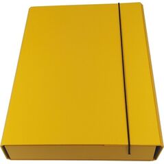 Ziemia Obiecana Teczka box z gumką żółta