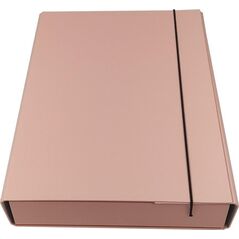 Ziemia Obiecana Teczka box z gumką różowa