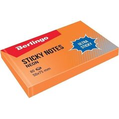 Berlingo Bloczek samoprzylepny 50x75 pomarańcz 80 kartek