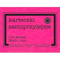 Ziemia Obiecana Karteczki samoprzylepne Fluo 38x51mm 100K róż