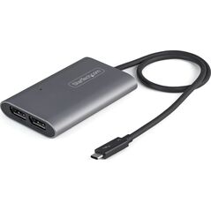 Adapter USB StarTech StarTech TB32DP14 adapter kablowy 0,46 m Thunderbolt 3 2 x DisplayPort Srebrny
