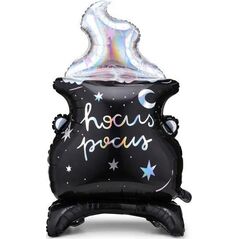 PartyDeco Balon foliowy holograficzny Kociołek na Halloween