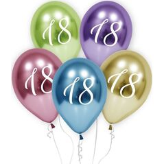 GoDan Balony lateksowe na osiemnastkę 18 urodziny 5 szt