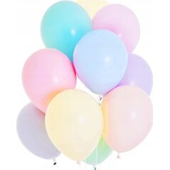 PartyDeco Balony lateksowe 27cm wytrzymałe pastelowe 10szt