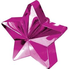 AMSCAN Obciążnik ciężarek do balonów gwiazda magenta 150g